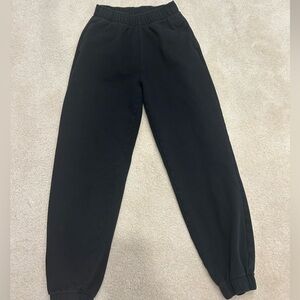 Hollister Black Sweatpants (XXS)